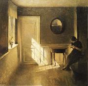 Interior with Girl Reading